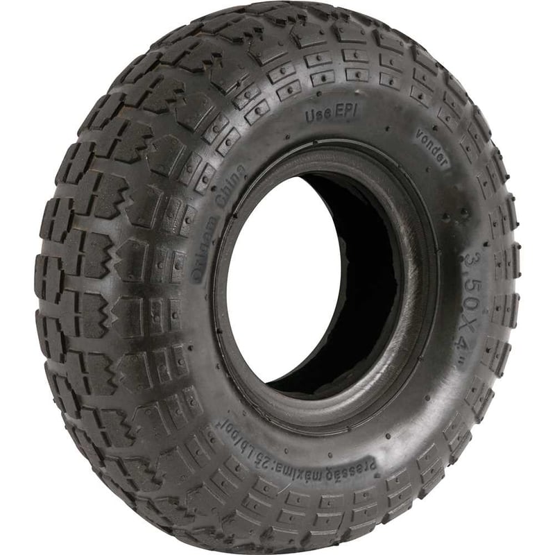 Pneu para carrinho 3,50" x 4", 2 lonas