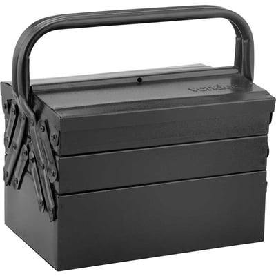 Caixa metálica sanfonada para ferramentas, com 5 gavetas, 30 cm x 19 cm x 20 cm