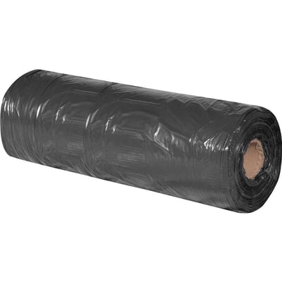 Lona plástica preta, 6 m x 100 m, 45 kg