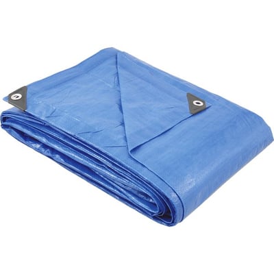 Lona de polietileno azul 4 m x 4 m
