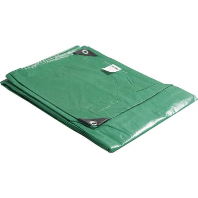 Lona de polietileno verde 4 m x 4 m