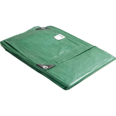 Lona de polietileno verde 5 m x 4 m