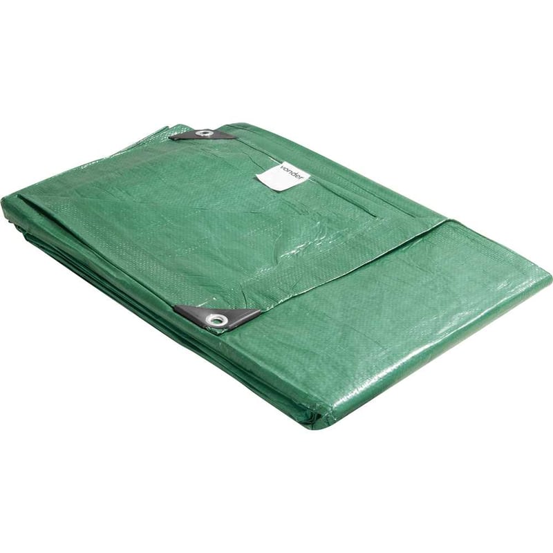 Lona de polietileno verde 5 m x 4 m