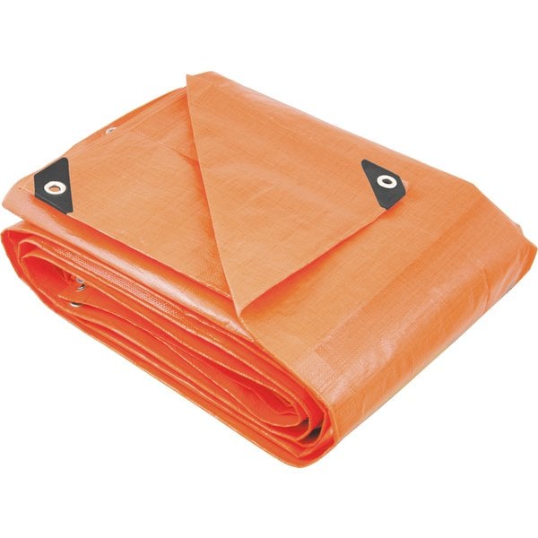 Lona reforçada de polietileno laranja 3 m x 2 m, VONDER PLUS