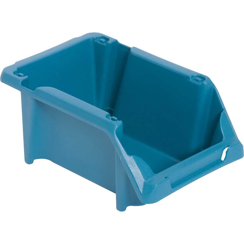 Gaveteiro plástico, nº 3, 8,0 cm x 10,4 cm x 17,6 cm, modelo prático, azul