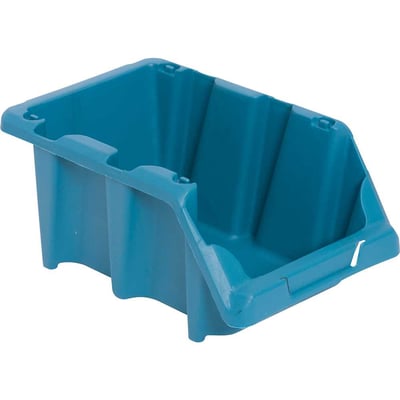 Gaveteiro plástico, nº 5, 12,0 cm x 15,0 cm x 26,0 cm,modelo prático, azul