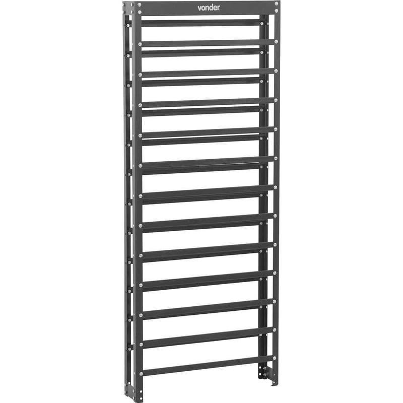 Estante metálica para gaveteiros, 150,0 cm x 60,0 cm x 16,0 cm, 60/3