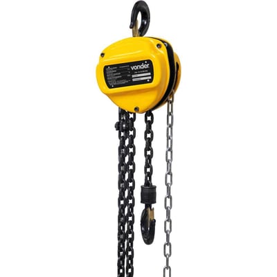 Talha manual, 0,5 tonelada (0,5 tf), elevação 3 m