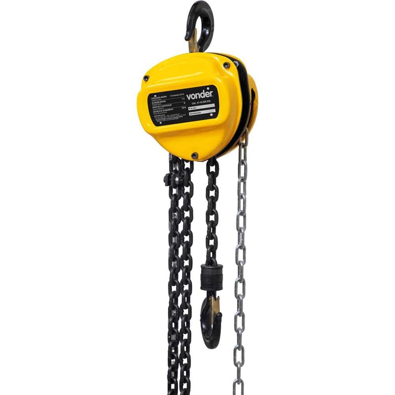 Talha manual, 0,5 tonelada (0,5 tf), elevação 3 m