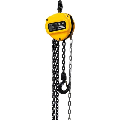 Talha manual, 1 tonelada (1 tf), elevação 5 m