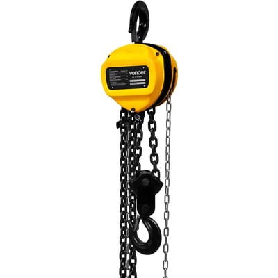 Talha manual, 3 toneladas (3 tf), elevação 3 m