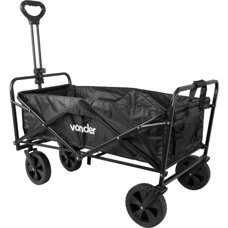 Carrinho para carga, dobrável, com bolsa, 75 kgf, CDV 075