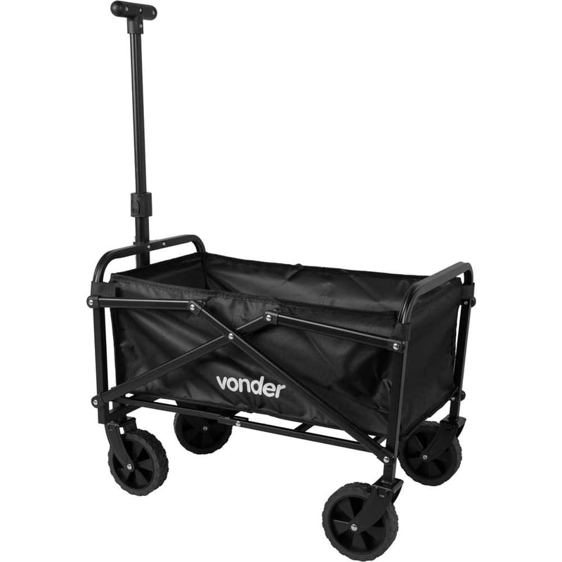 Carrinho para carga, dobrável, com bolsa, 60 kgf, CDV 060