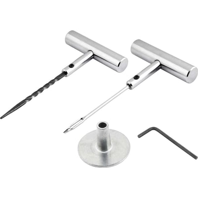 Aplicador/preparador para reparos de pneus, jogo com 6 peças