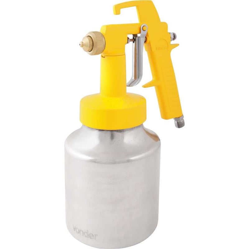 Pistola para pintura com caneca em alumínio tipo sucção ar direto PDV 100