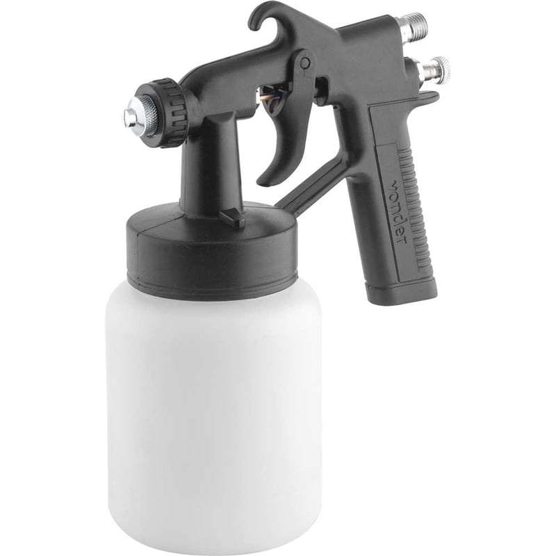 Pistola para pintura, com caneca plástica, ar direto, PDV 90