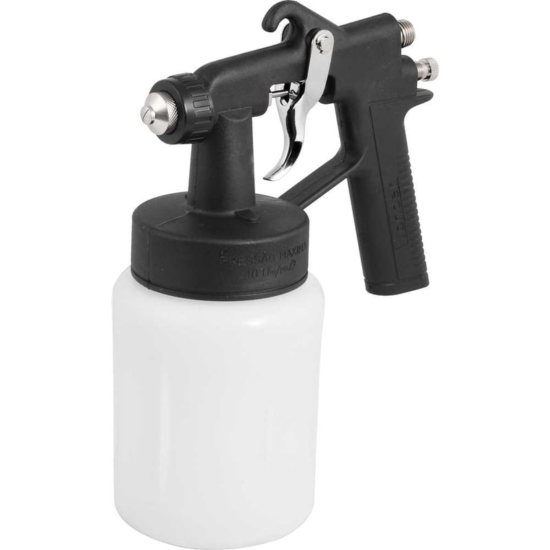 Pistola para pintura, com caneca plástica, ar direto