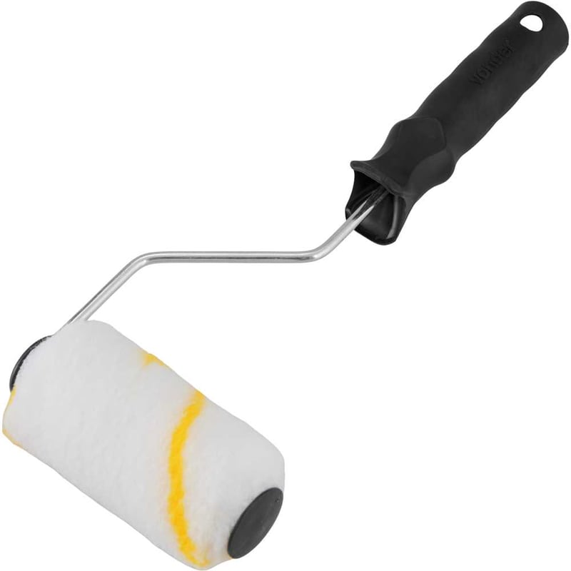 Rolo de lã para pintura, antirrespingo, 9 cm, com suporte, RPV 200