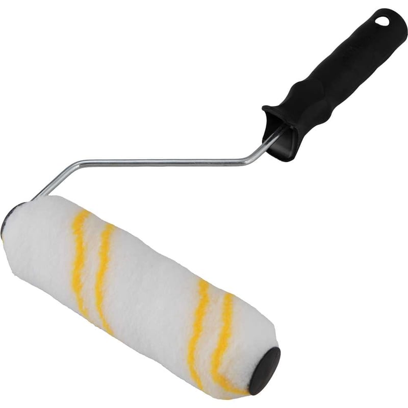 Rolo de lã para pintura, antirrespingo, 15 cm, com suporte, RPV 200