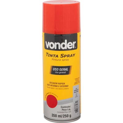 Tinta em spray vermelha, 350 ml/250 g