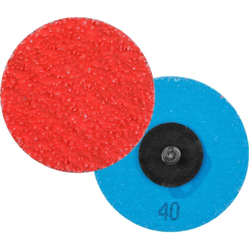 Disco de lixa 3", cerâmico grão 40, para sistema de encaixe rápido