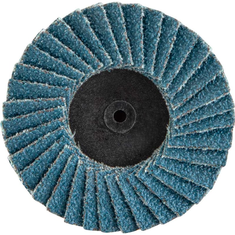 Flap-disc, disco de desbaste/acabamento, 2" - 50 mm, óxido de zircônio grão 80, para sistema de encaixe rápido