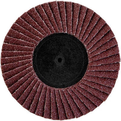 Flap-disc, disco de desbaste/acabamento, 3" - 75 mm, óxido de alumínio grão 80, para sistema de encaixe rápido