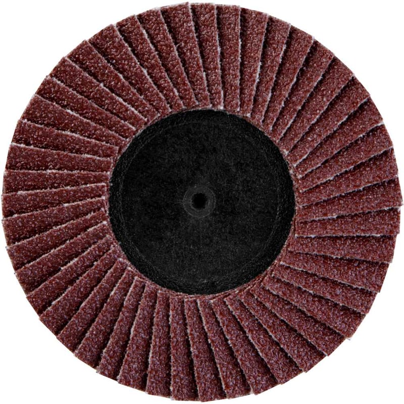 Flap-disc, disco de desbaste/acabamento, 3" - 75 mm, óxido de alumínio grão 80, para sistema de encaixe rápido