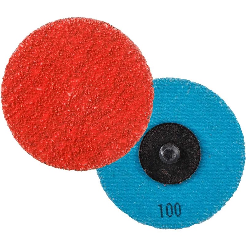 Disco de lixa 3", cerâmico grão 100, para sistema de encaixe rápido