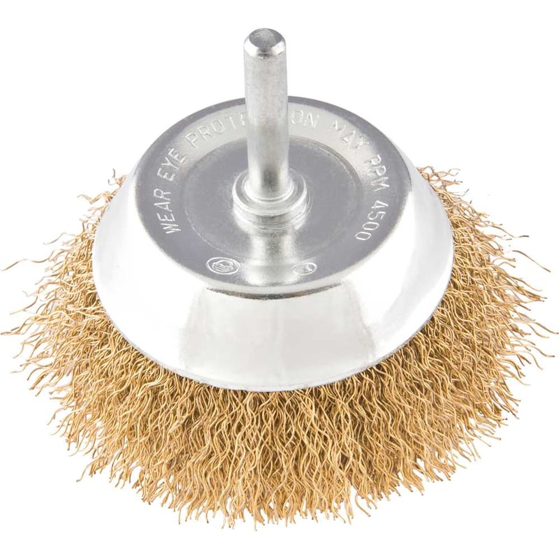Escova tipo copo 2" com haste 1/4"