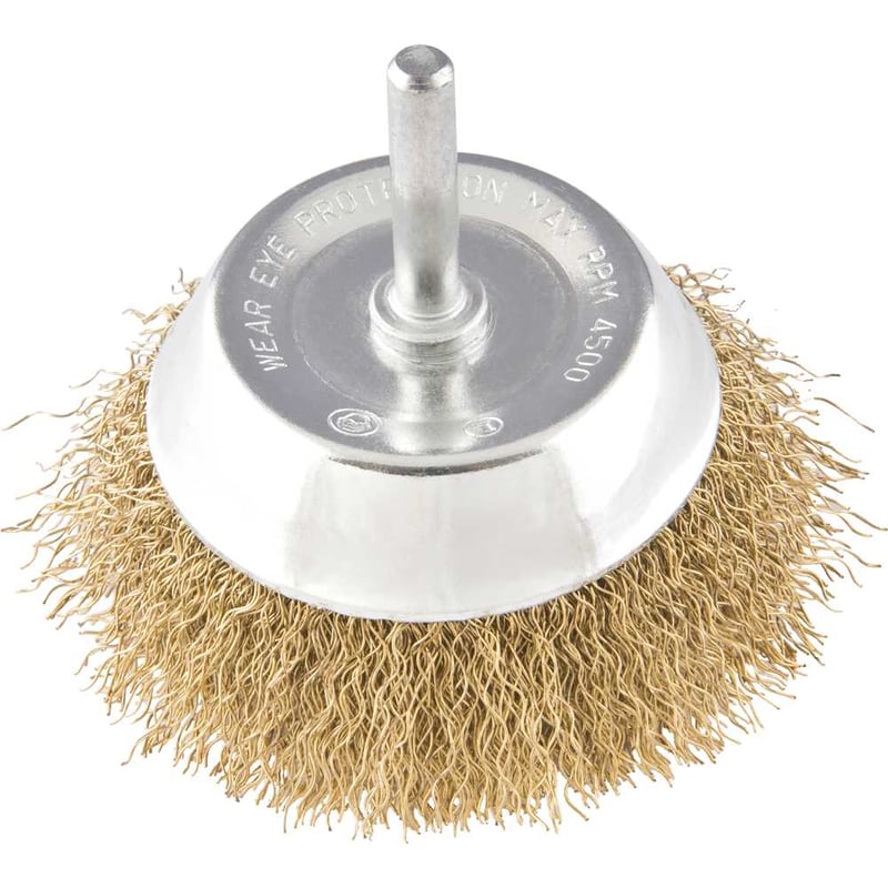 Escova tipo copo 3" com haste 1/4"