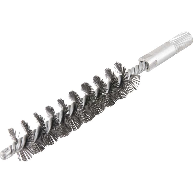 Escova tubular torcida simples de 1", rosca de 1/2" UNC