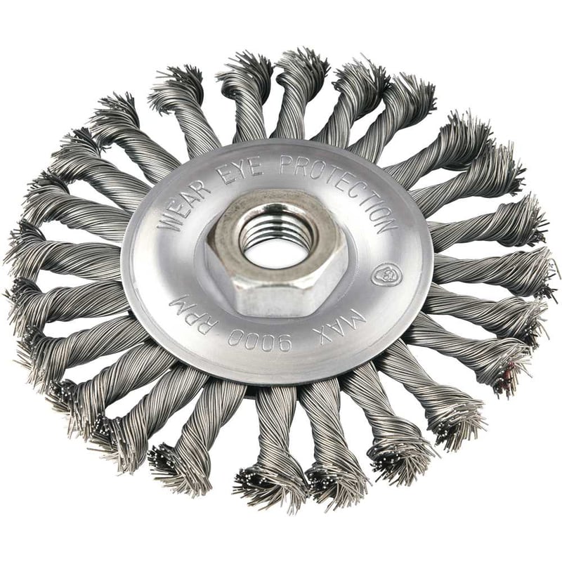 Escova circular 4.1/2" x 1/2", M14, torcida