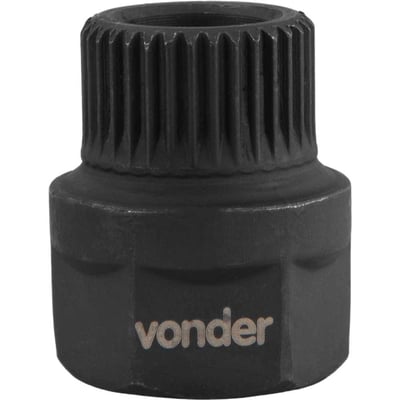 Soquete especial para polia de alternador, sextavado 22 mm x estriado 33 dentes