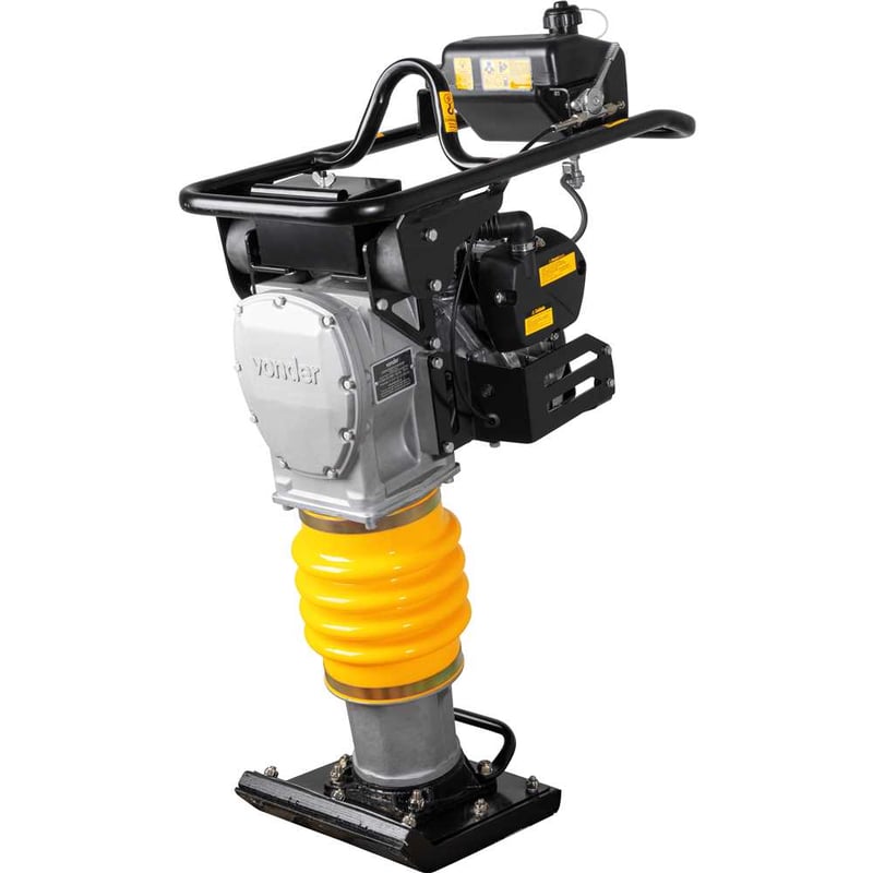Compactador de percussão a gasolina, com motor de 3,6 hp, 4 tempos