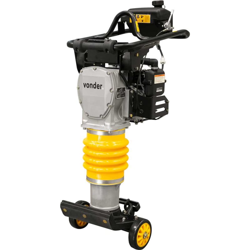 Compactador de percussão a gasolina, com motor Honda de 3,6 hp, 4 tempos