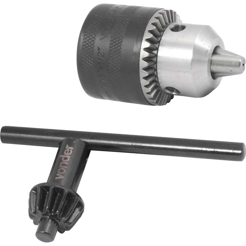 Mandril com chave, 1,5 mm - 13 mm, 3/8" x 24 fios, leve
