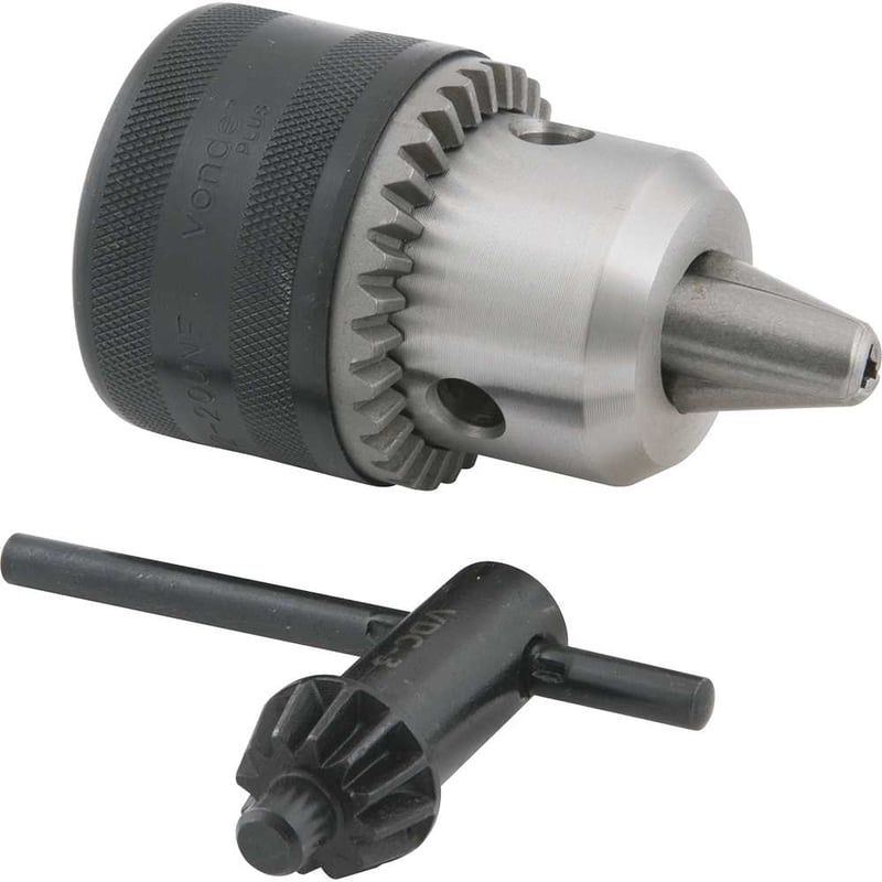 Mandril com chave, 3,0 mm - 16,0 mm, 1/2" x 20 fios, profissional
