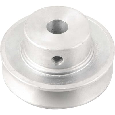 Polia de alumínio 1 canal, perfil A, 70 mm com furo de 1/2" - 12,7 mm