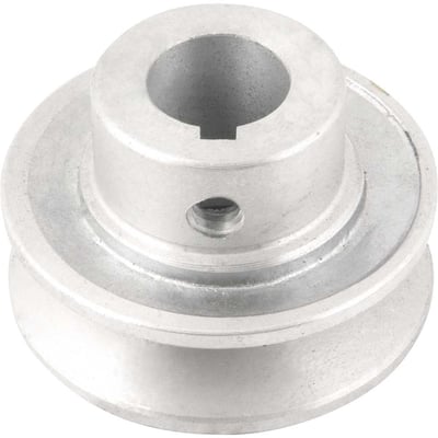 Polia de alumínio 1 canal, perfil A, 60 mm com furo de 3/4" - 19,1 mm