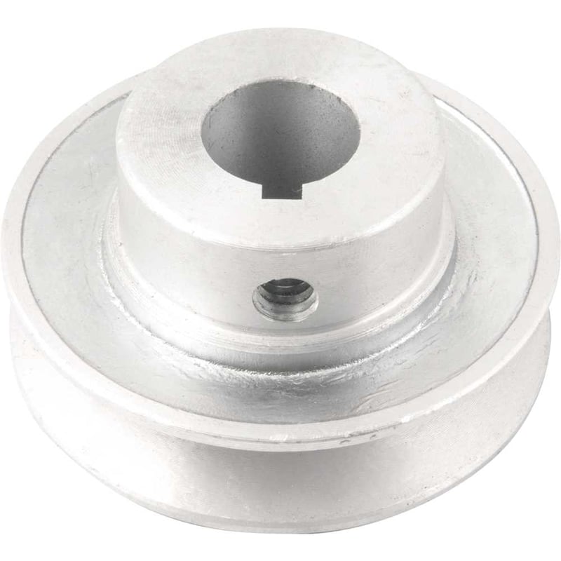 Polia de alumínio 1 canal, perfil A, 70 mm com furo de 3/4" - 19,1 mm