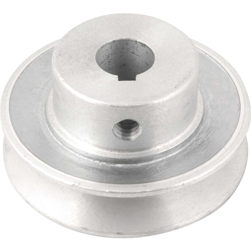 Polia de alumínio 1 canal, perfil A, 70 mm com furo de 5/8" - 15,9 mm