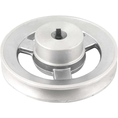 Polia de alumínio 1 canal, perfil A, 120 mm com furo de 5/8" - 15,9 mm