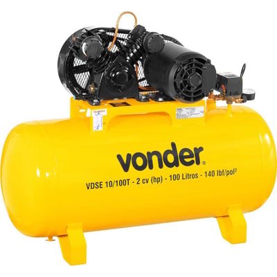 Compressor de ar VDSE 10/100T, 2,0 cv trifásico, 220 V~/380 V~