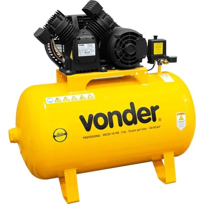 Compressor de ar VDCSV 10/100, 2,0 cv trifásico, 220 V ~/380 V~