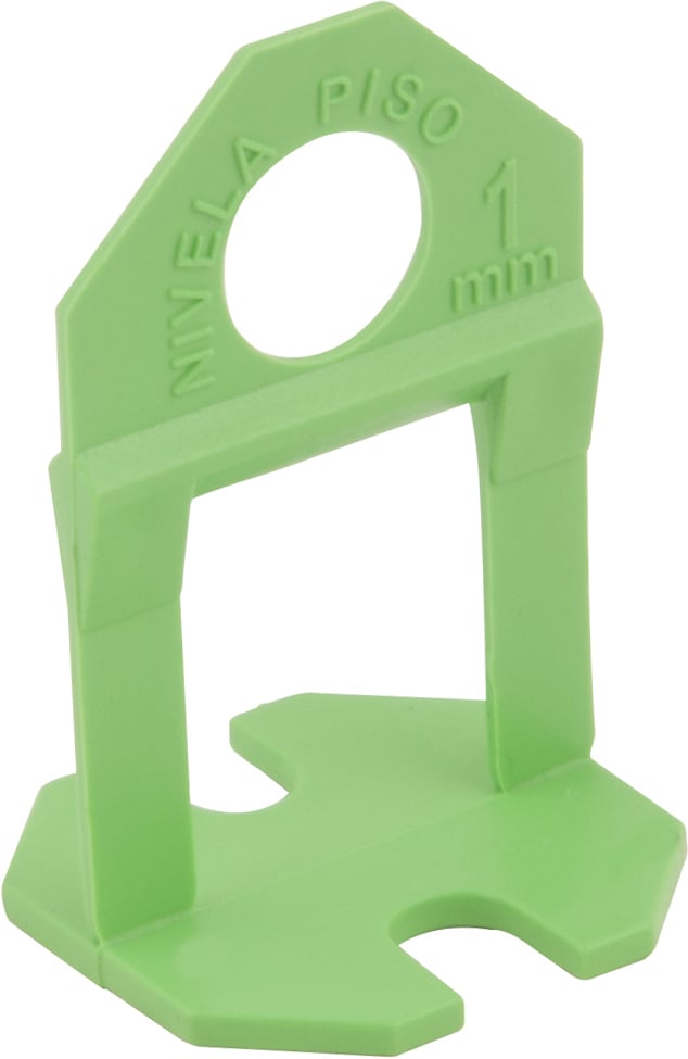 Espaçador e nivelador para piso, 1,0 mm, verde