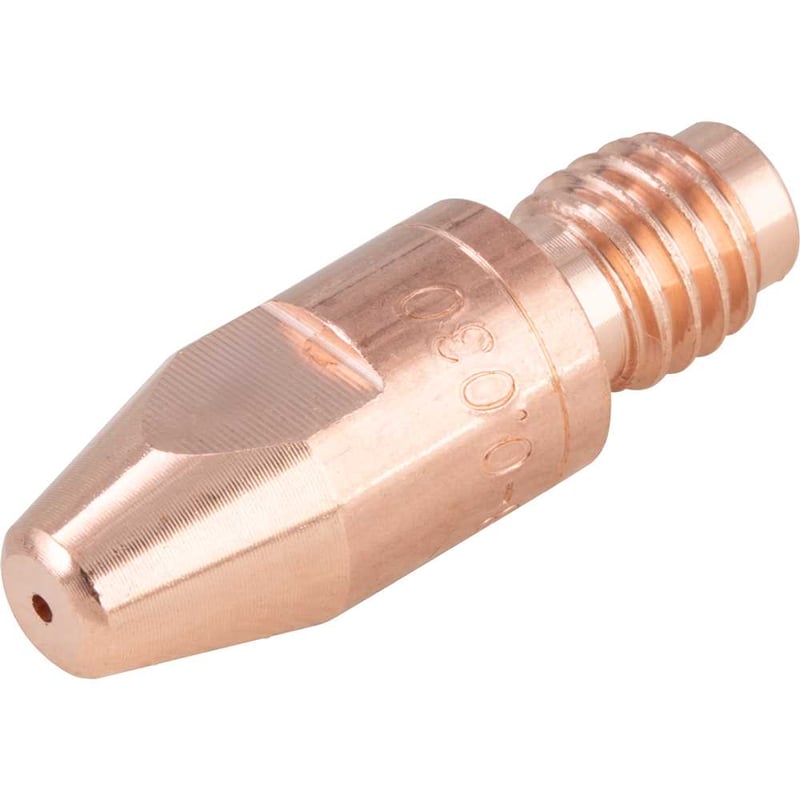 Bico de contato 0,8 mm x 30 mm, em cobre, cromo e zircônio, para Tocha TMV 250/300/400