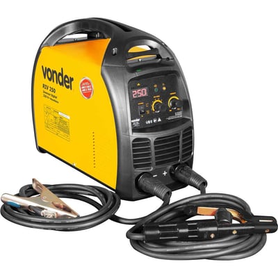 Inversor para solda com eletrodo e TIG, 250 A, RIV 250, display digital 220 V~, monofásico
