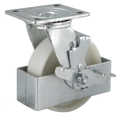 Roda dianteira, para empilhadeira manual, 150 mm x 40 mm, em nylon