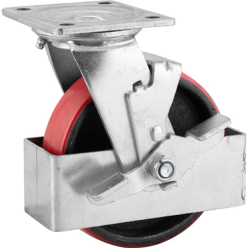 Roda dianteira, para empilhadeira manual, 150 mm x 40 mm, em poliuretano